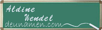 Aldine Wendel Visitenkarte